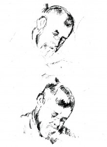 dessin 639 Portraits de Zola Cézanne