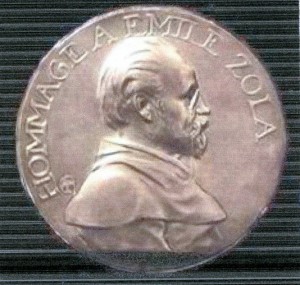médaille 564 Zola par Charpentier