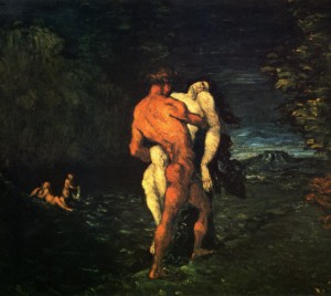 peinture 529 L'enlèvement par Cézanne
