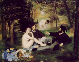 peinture 557 Déjeuner sur l'herbe Manet