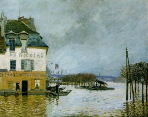 peinture 585 Inondation à Port-Marly Sisley