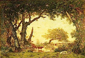 peinture 701 Forêt de Fontainebleau Rousseau