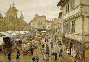 peinture 705 Marché Charlieu Firmin-Girard