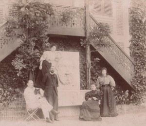 photographie 41 Zola, Laborde et Bruneau à Médan par Albert Laborde